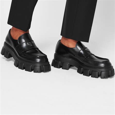 prada monolite|prada monolith loafer.